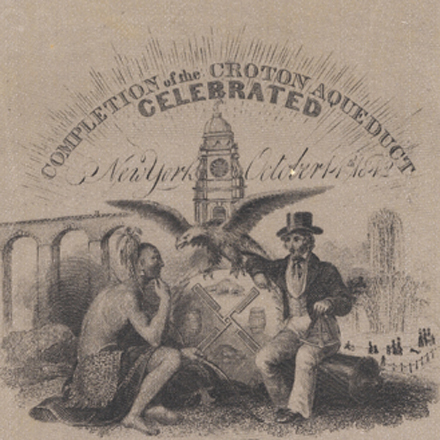 Célébration de l'achèvement de l'aqueduc de Croton. 1842. Musée de la ville de New York. 38.117