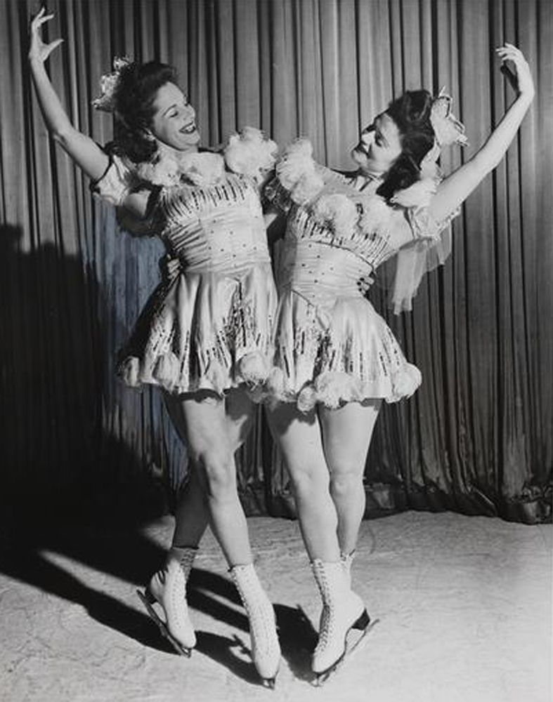 Audrey Peppe and Mary Jane Yeo in Stars on Ice