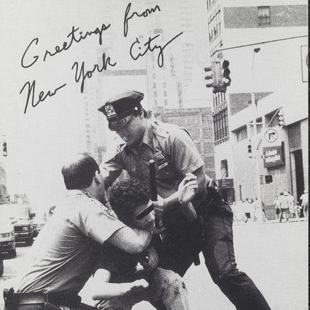 Nick Migliore，《真实人物明信片》（无日期）。 来自纽约市的问候 1990年。纽约市博物馆。 97.188.20
