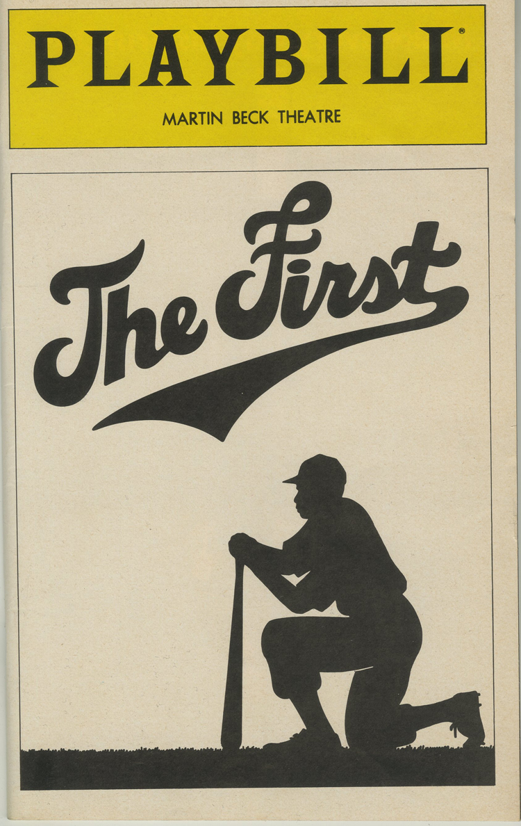 Playbill theatre program for The First, 1981 at the Martin Beck Theatre.