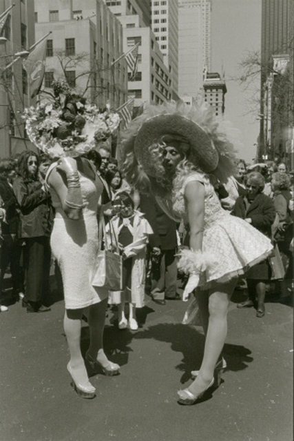 A museum photo by Edwin Martin of a 1998, Easter Parade.
