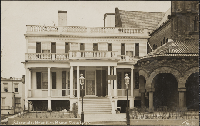 アレクサンダーハミルトンハウス、ニューヨーク。 約 1910