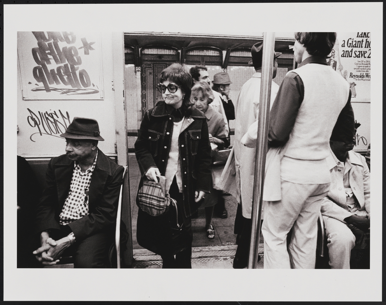 Leland Bobbé, Subway [Voice of the Ghetto], 1974. Archival pigment print. Gift of the photographer. 2016.10.7.