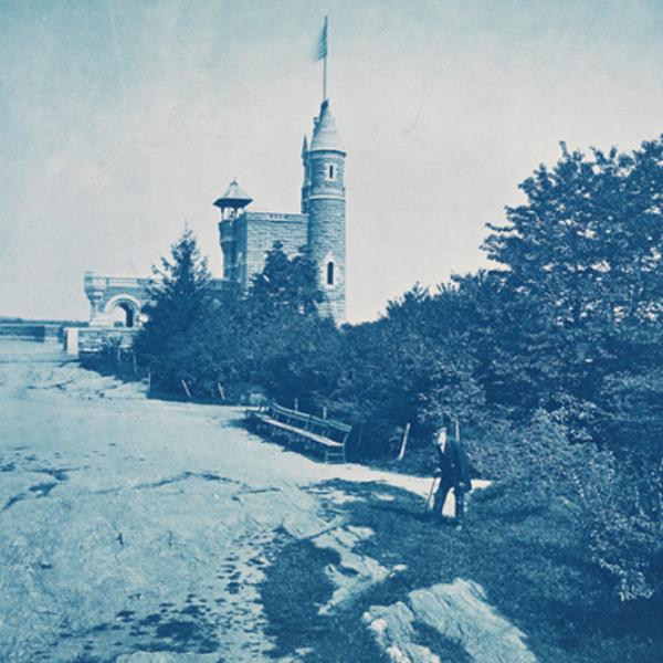 Château de vedere, regardant vers le nord, ca. 1878. Augustus Hepp