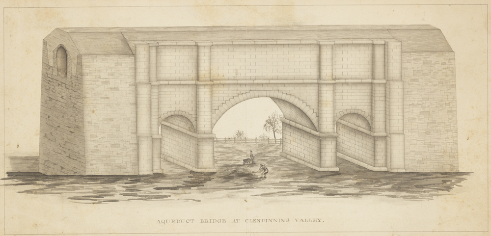 Tour FB (Fayette Bartholomew). Pont-aqueduc à Clendinning Valley. Californie. 1842. Musée de la ville de New York. 2002.35.3