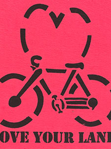 “Love Your Lane” Stencil