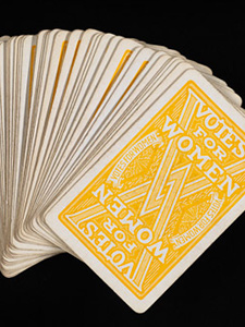Playing Cards Advocating Votes For Women
