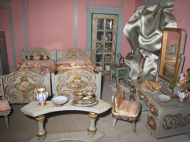 캐리 월터 스태 하이머 (1869-1944). Stettheimer Dollhouse의 내부 상세도입니다. 뉴욕시 박물관, 45.125.1.