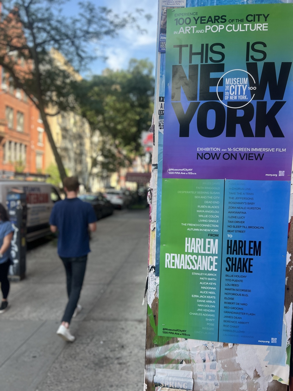 Wild postings for the exhibition "This Is New York"