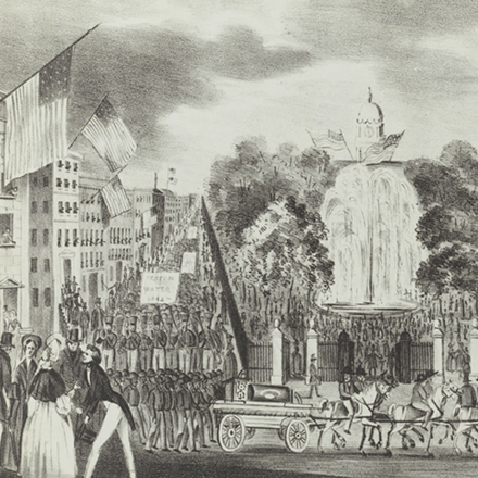 Joseph Fairfield Atwill (1811-1891). Celebración del agua Croton 1842. 1842. Museo de la ciudad de Nueva York. 29.100.2036