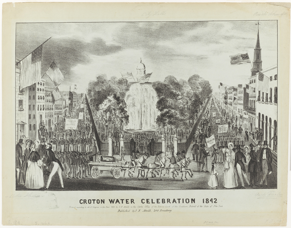 Joseph Fairfield Atwill (1811-1891). Croton Water Celebration 1842. 1842. Museu da cidade de Nova York. 29.100.2036