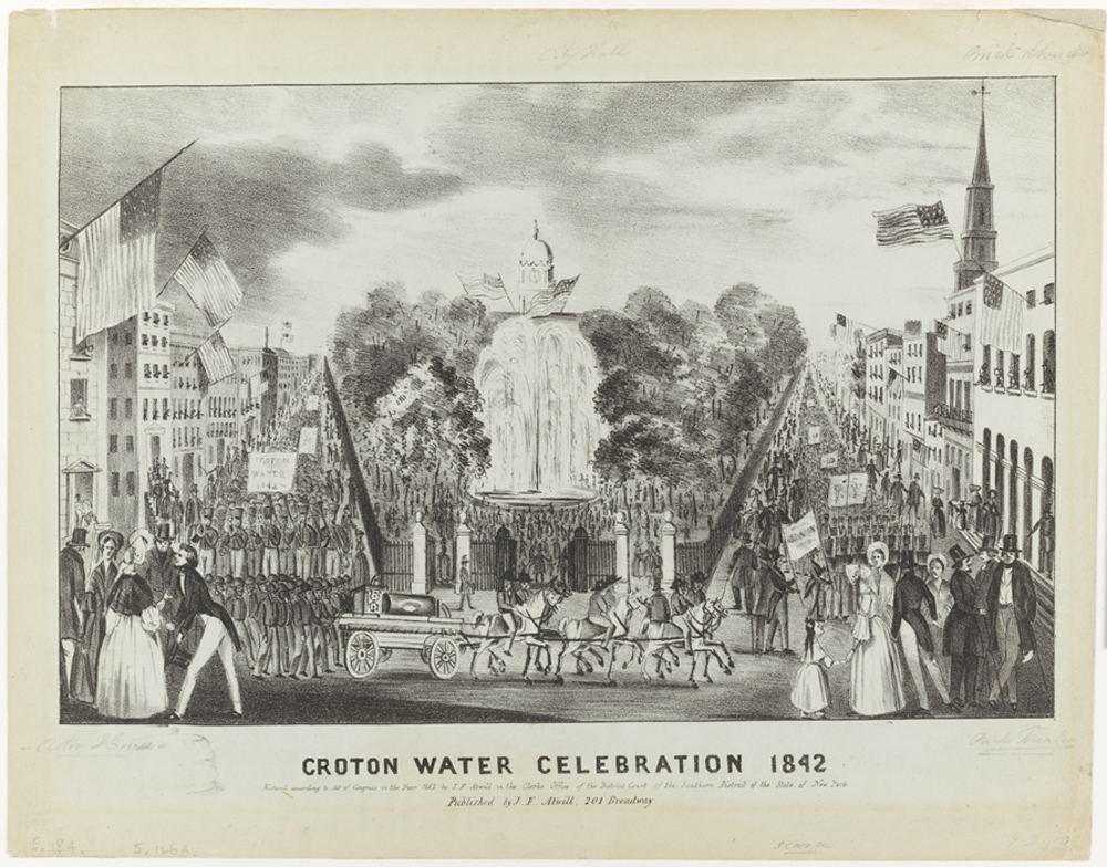 Joseph Fairfield Atwill (1811-1891). Celebración del agua Croton 1842. 1842. Museo de la ciudad de Nueva York. 29.100.2036