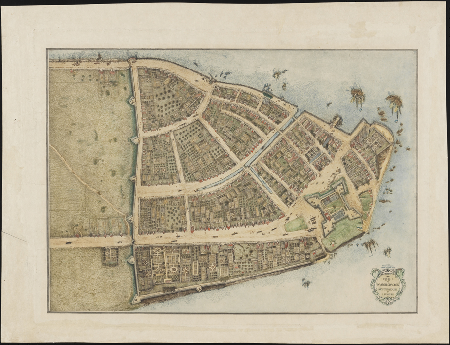 John Walcott Adams (1874-1925). Le plan Castello. New Amsterdam en 1660. 1916. Musée de la ville de New York. 29.100.709