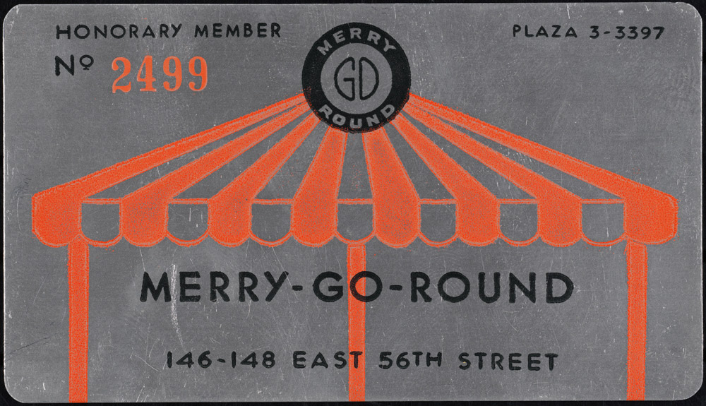 Carte de membre Merry-Go-Round