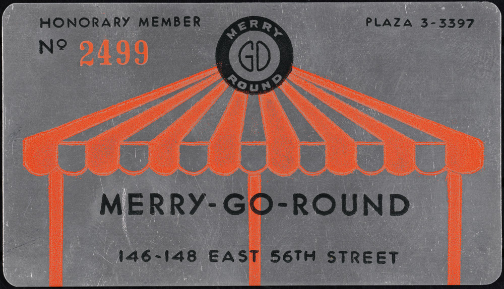 Merry-Go-Round membership card