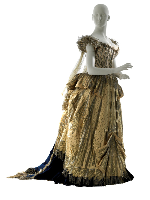 “Electric Light,” worn by Mrs. Cornelius Vanderbilt at the 1883 Vanderbilt Ball. 1883