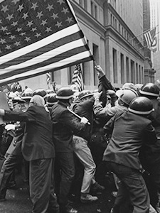 支持越南战争的示威，纽约，1970 年