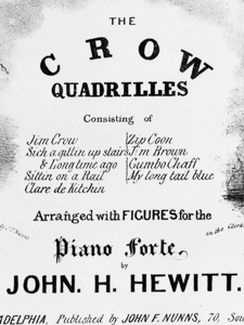 Portada de la partitura, “The Crow Quadrilles”