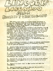 Flyer, “Lincoln Liberado”