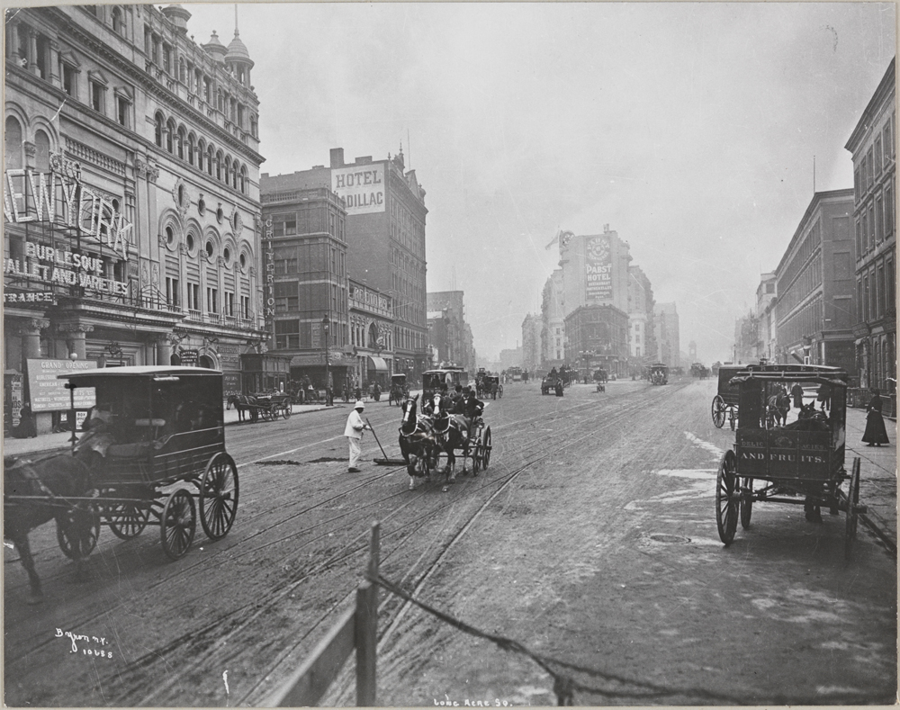 Byron Company. Longacre Square (ahora Times Square), Broadway y 42nd Street, 1900. Museo de la ciudad de Nueva York. 93.1.1.17932