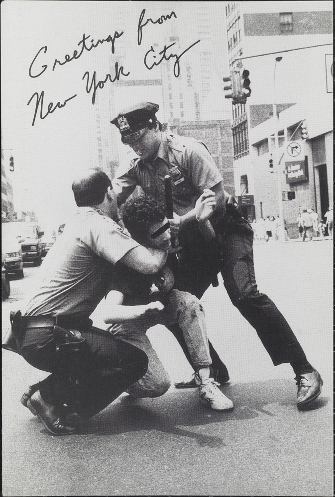 Nick Migliore, Gente Real Postales (sin fechas). Saludos desde la ciudad de Nueva York, ca. 1990. Museo de la ciudad de Nueva York. 97.188.20
