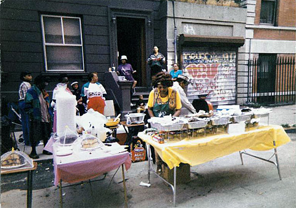 Miranda’s block association throws a block party similar to this one.