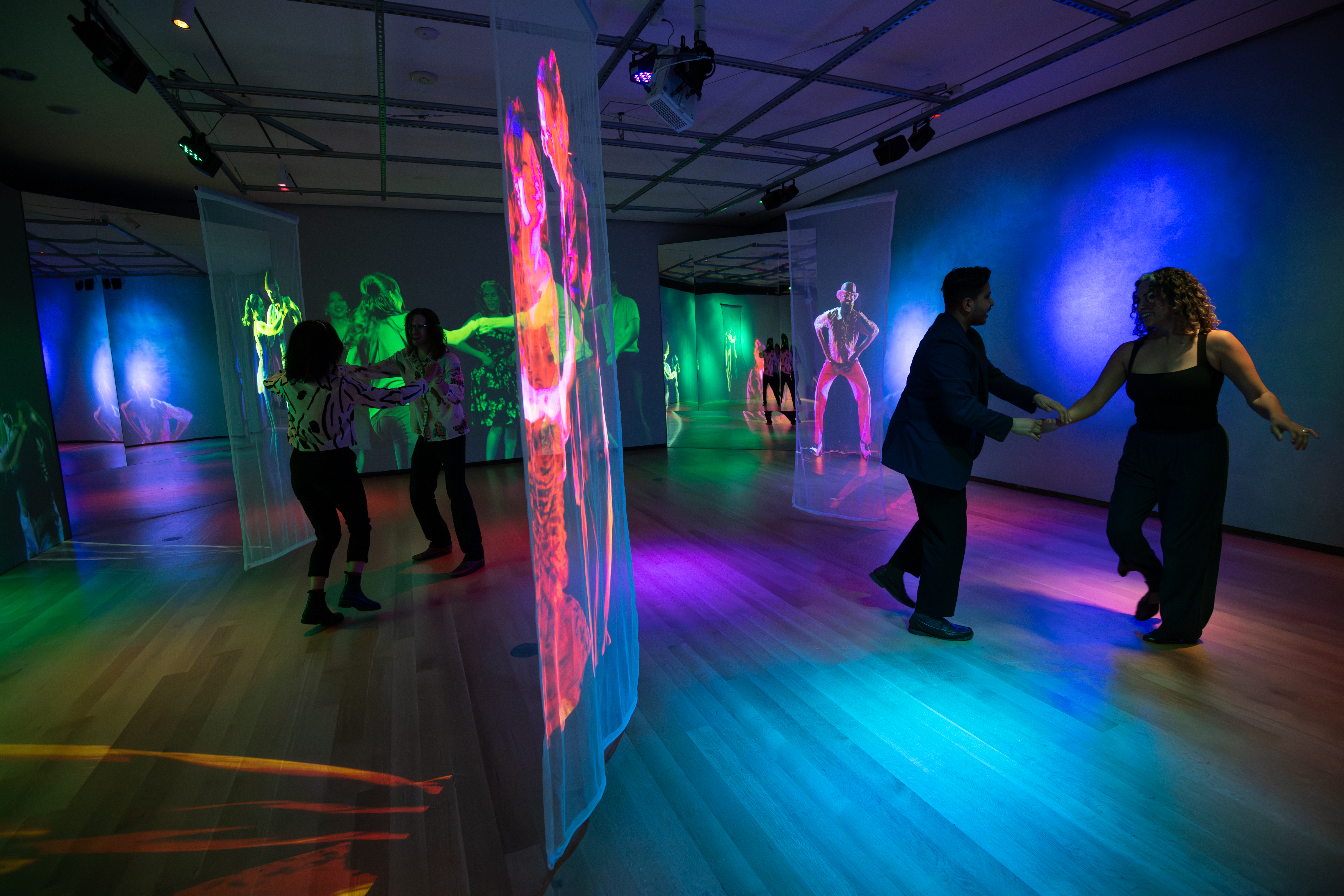 People dancing in the Museum of the City of New York