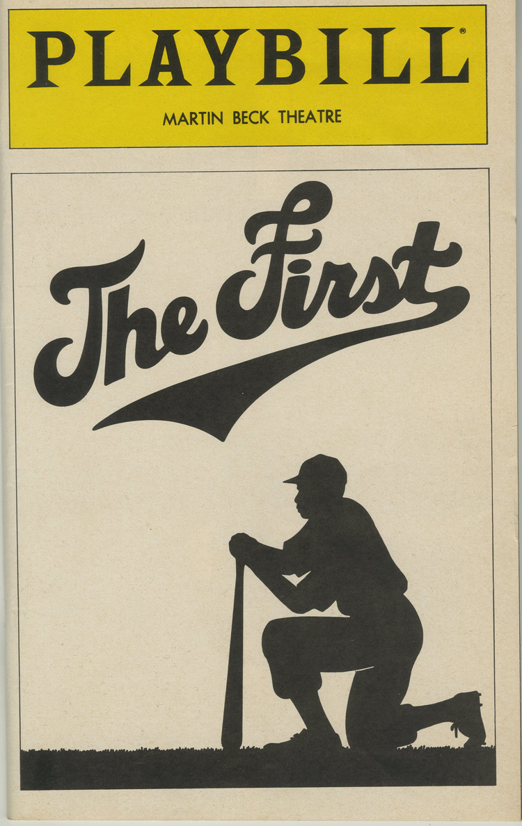 Programa de teatro da Playbill para The First, 1981 no Teatro Martin Beck.