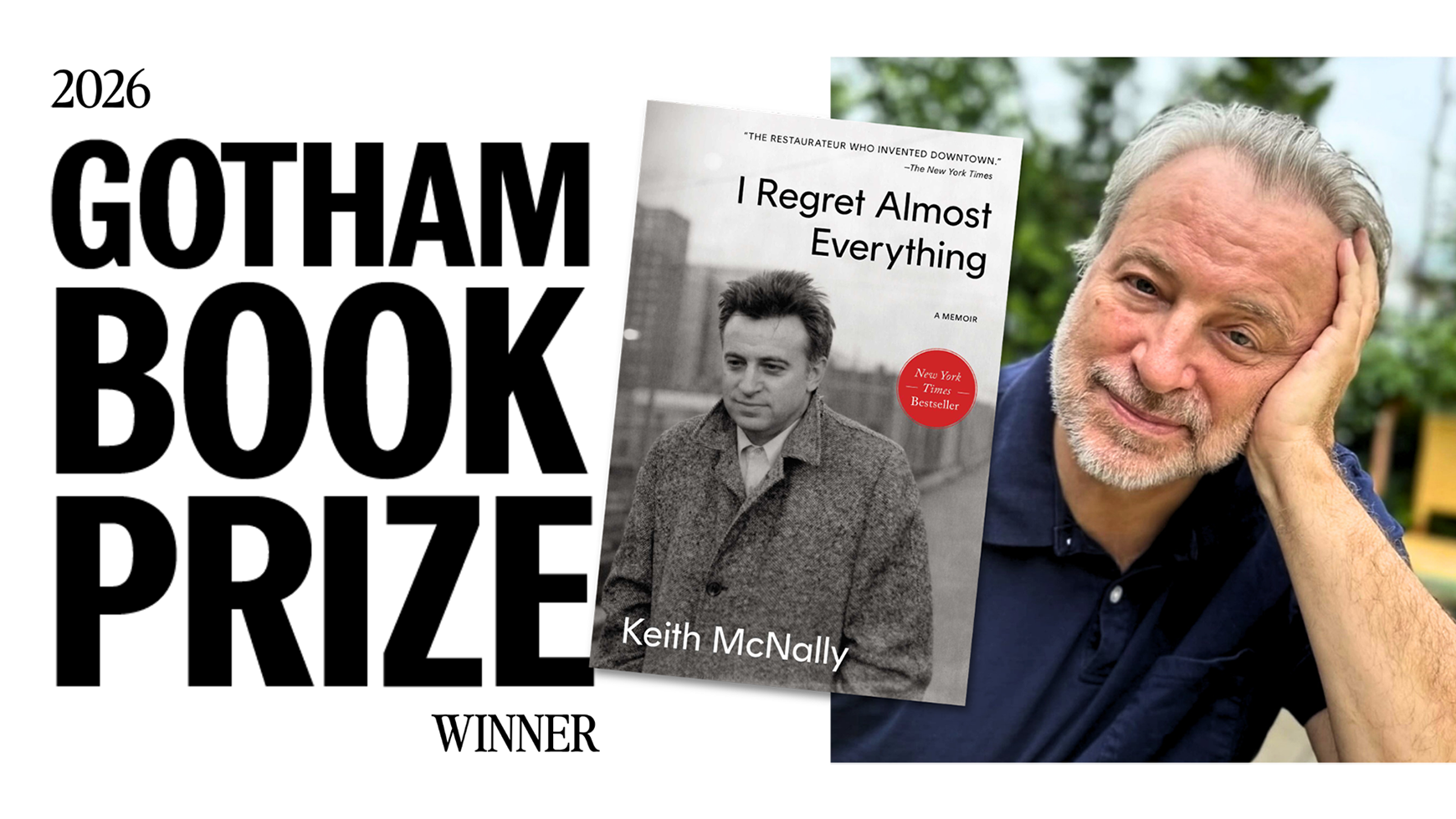 2026 Gotham Book Prize Winner Keith McNally