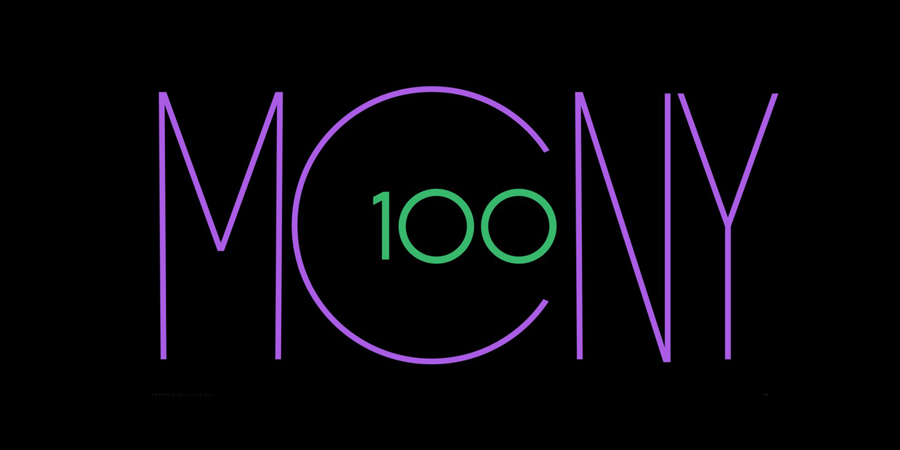 MCNY 100 标志