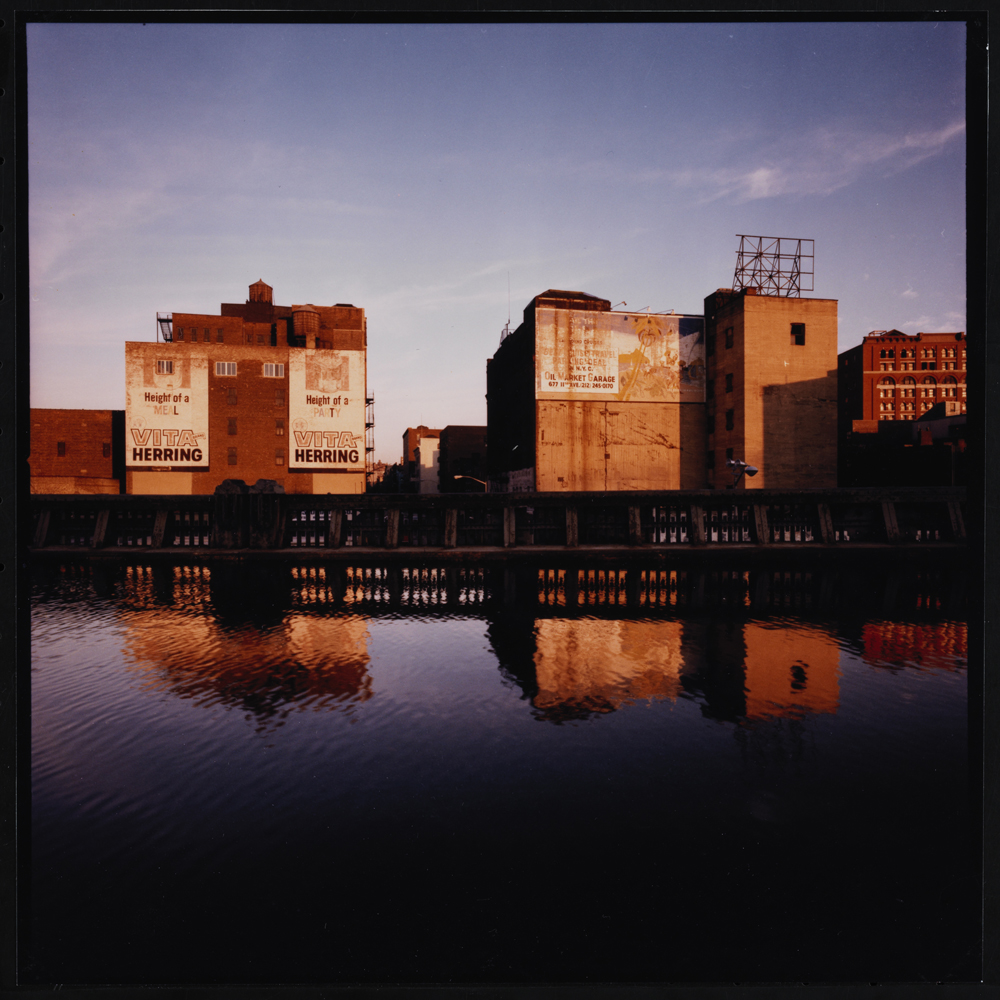 Jan Staller, Billboards seen from the West Side Highway, 1978. Museum of the City of New York, 2015.5.2