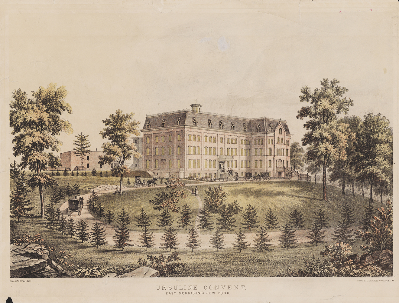 Ursuline Convent, by the same artist as View of Melrose. 