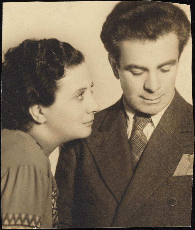 1930 년경 Berta Gersten과 ​​Jacob Ben-Ami의 초상