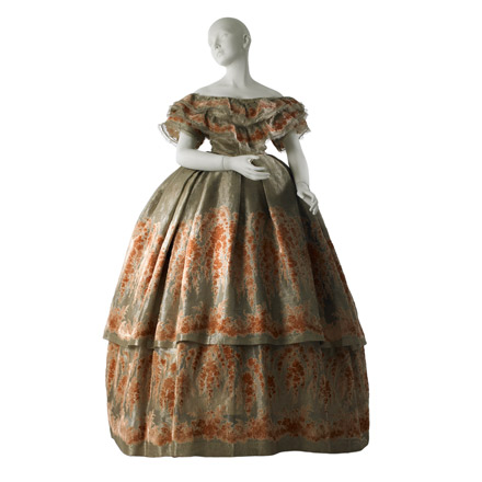 Vestido de fiesta, 1860.