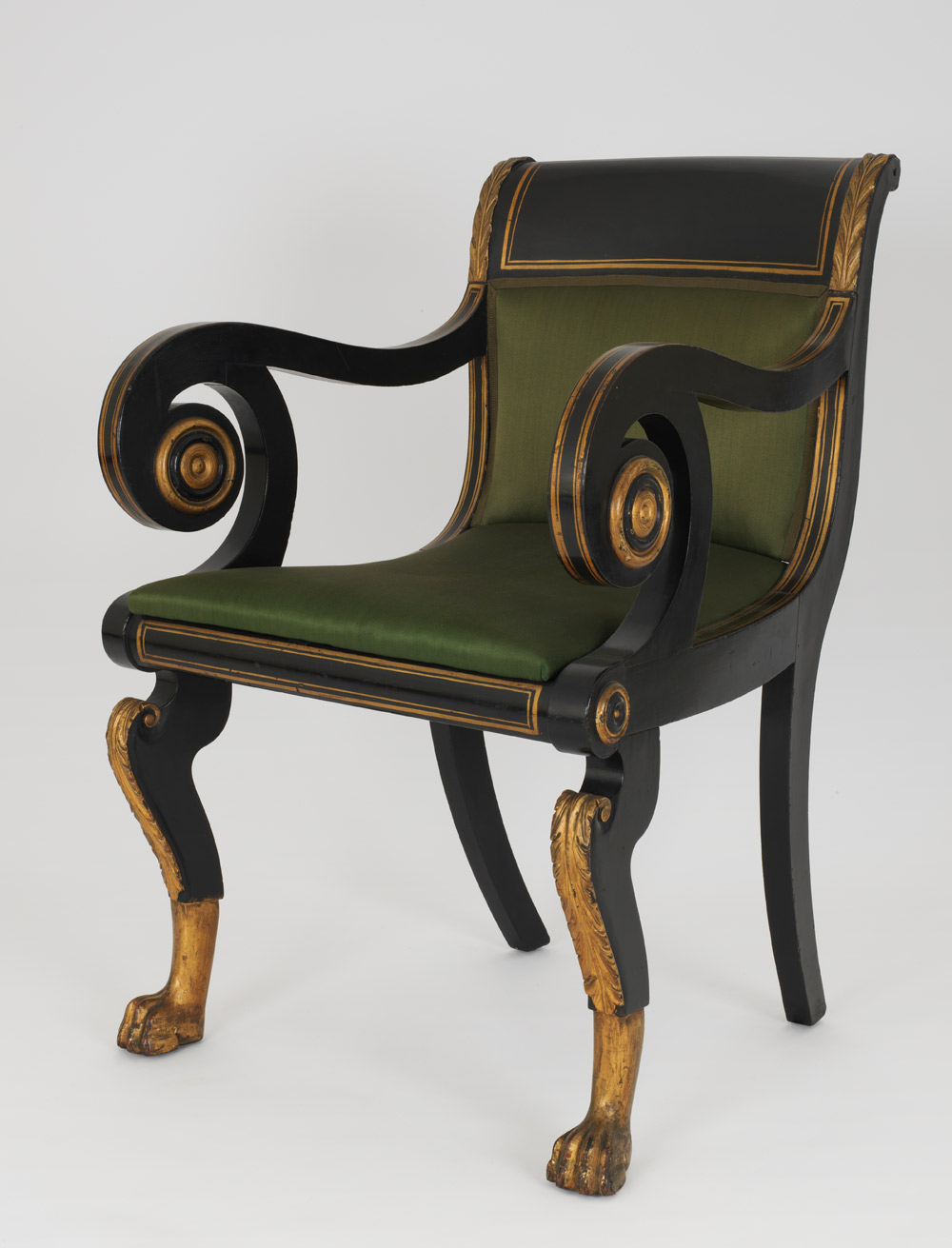 Photograph of a Duncan Phyfe Armchair 