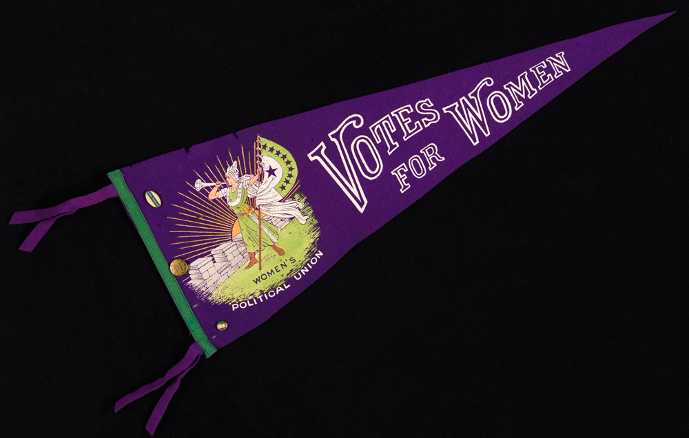 Votes for Women Pennant, ca. 1917