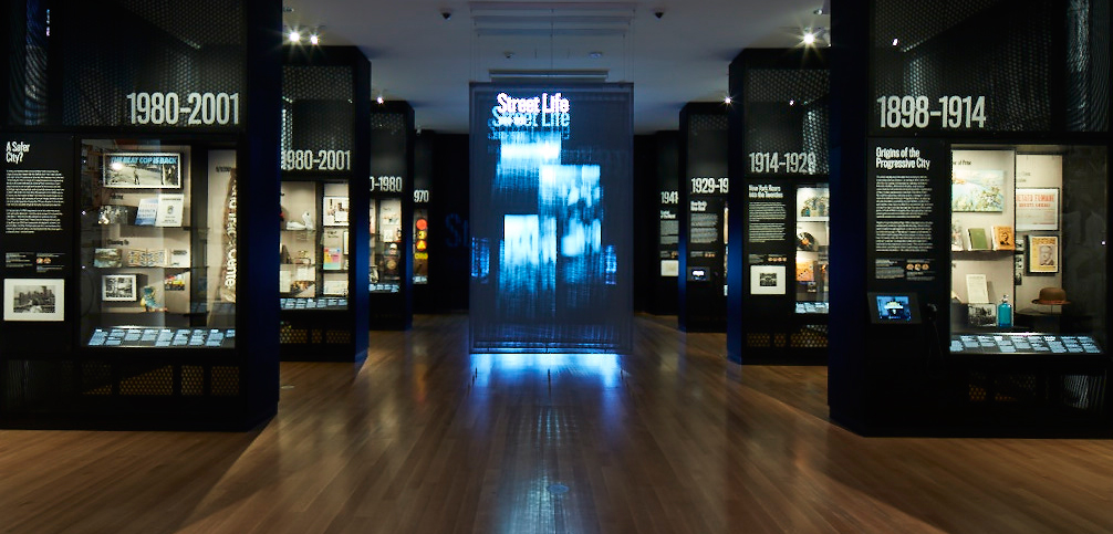 Vue de la galerie World City au Musée de la ville de New York.