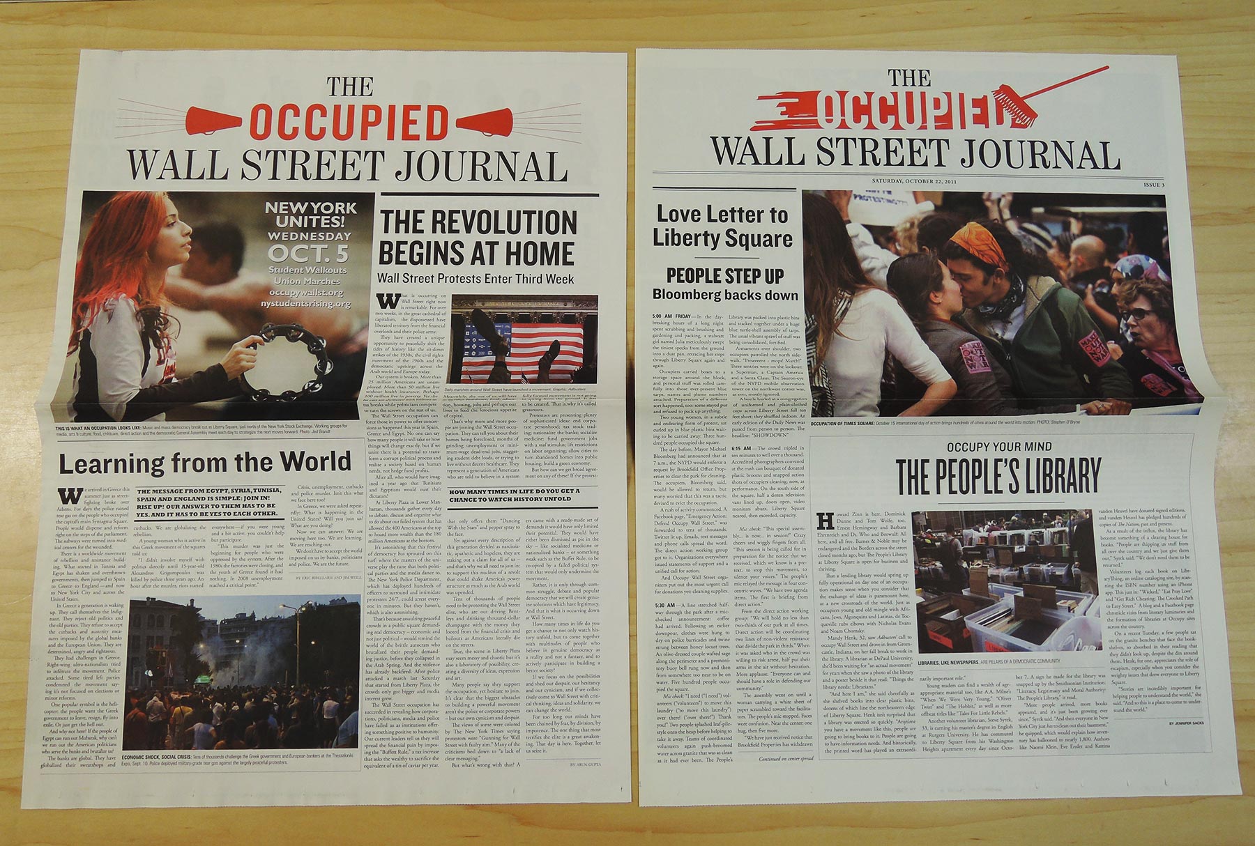 Occupied Wall Street Journal  Museum of the City of New York