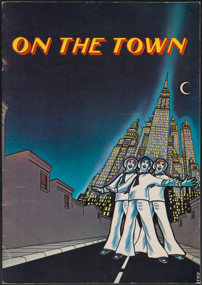 Programa de recuerdos para On the Town, 1971