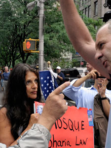 Two Men Debate The Proposed Islamic Community Center In Downtown Manhattan