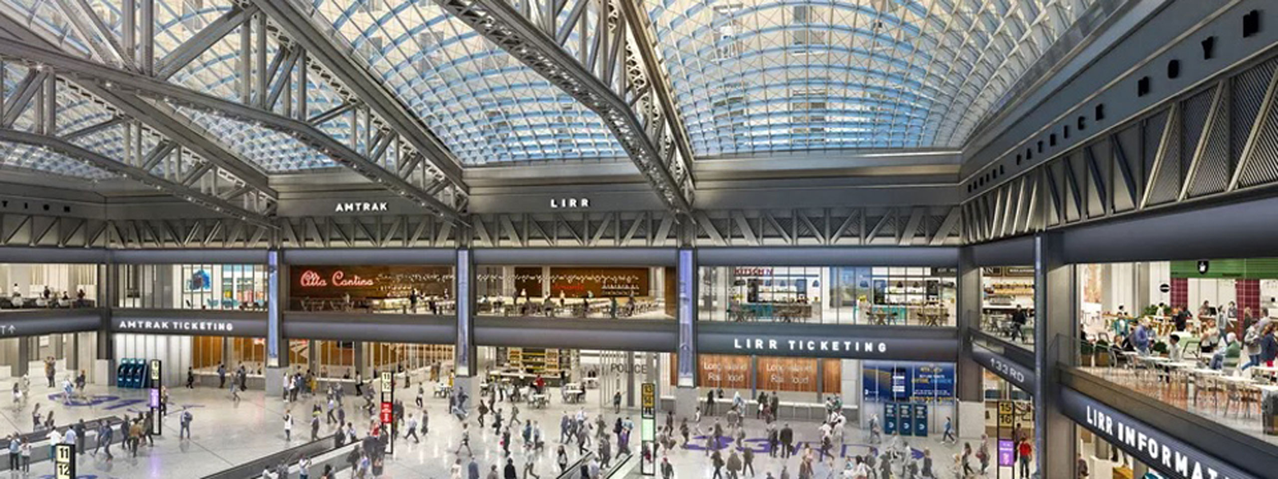 Una representación de un posible diseño futuro para Penn Station