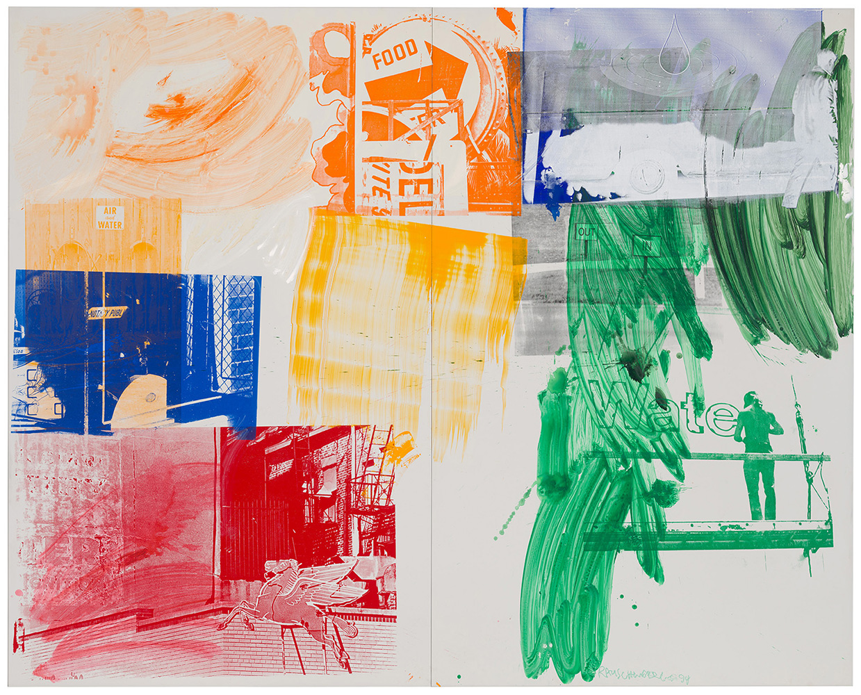 Wet Flirt (Urban Bourbon) by Robert Rauschenberg, 1994