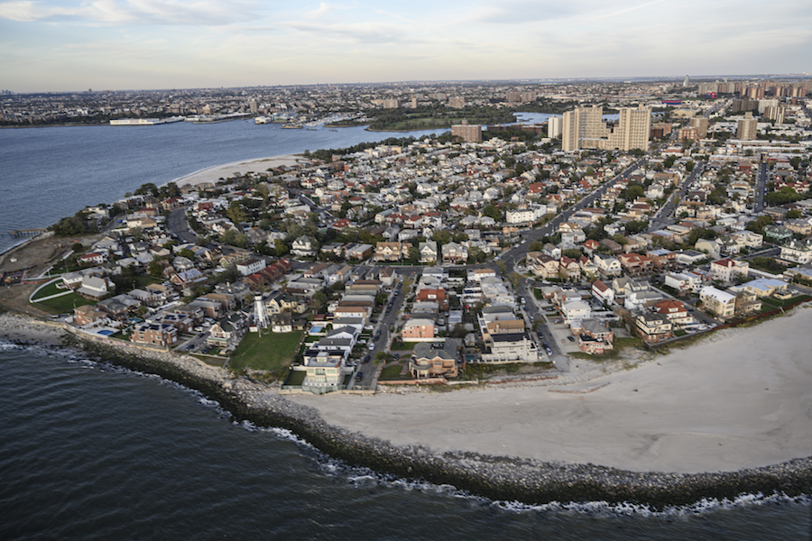 Les Rockaways à la suite de la super tempête Sandy.