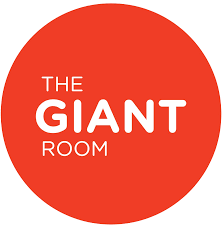 The GIANT Room logo with red circle and white text that reads The GIANT Room