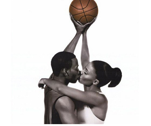 Image d'amour et de basket-ball