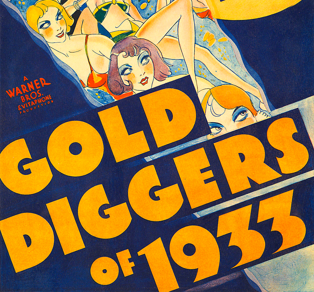 1933년 영화 Gold Diggers의 그래픽 디자인 포스터