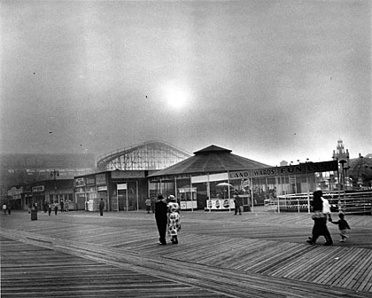 The boardwalk at Coney Island