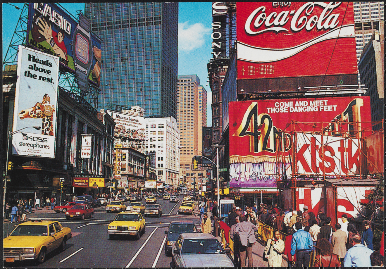 Alfred Mainzer (sin fechas). [Times Square], ca. 1980 Museo de la ciudad de Nueva York. F2011.33.149