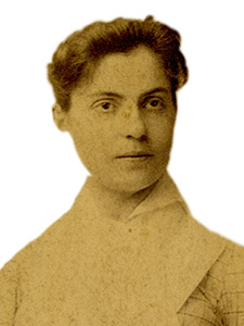 Lillian D. Wald como aluna da Escola de Treinamento para Enfermeiras do Hospital de Nova York