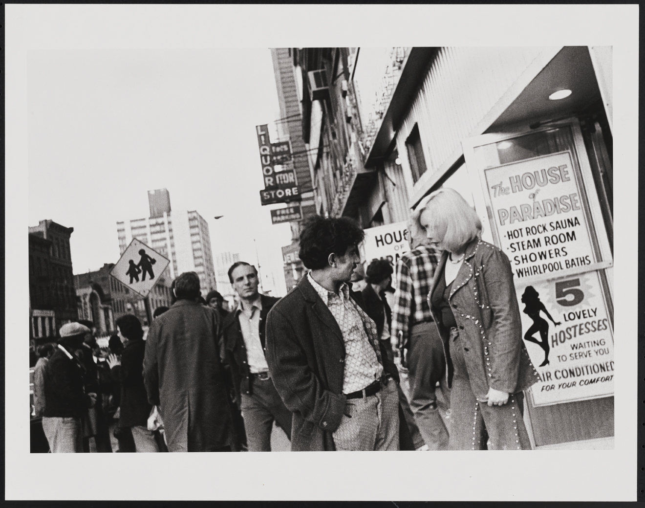 Leland Bobbé, House of Paradise, Times Square, 1976, Archival pigment print, Gift of the Artist. 2016. 2016.10.17.